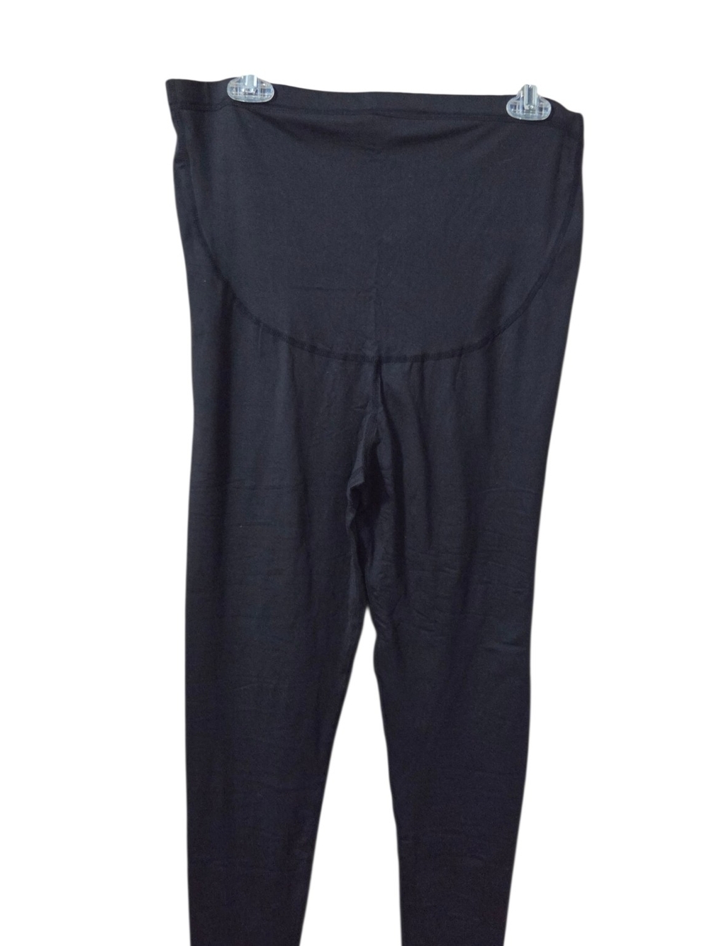 Black Maternity Leggings with Full-Panel Waist